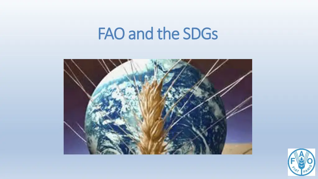 fao and the sdgs fao and the sdgs