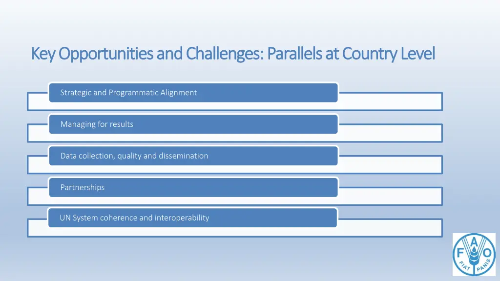 key opportunities and challenges parallels