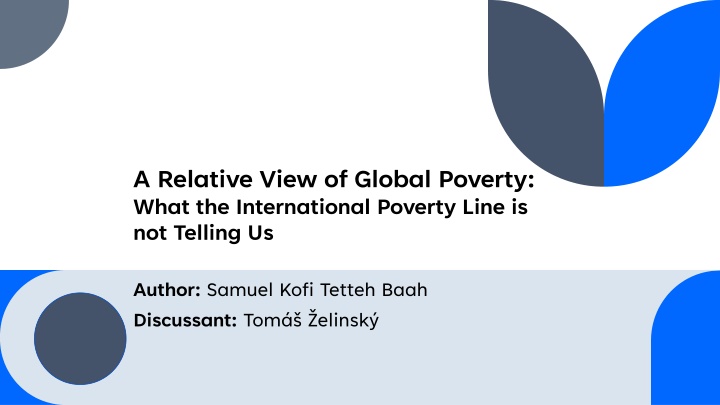 a relative view of global poverty what