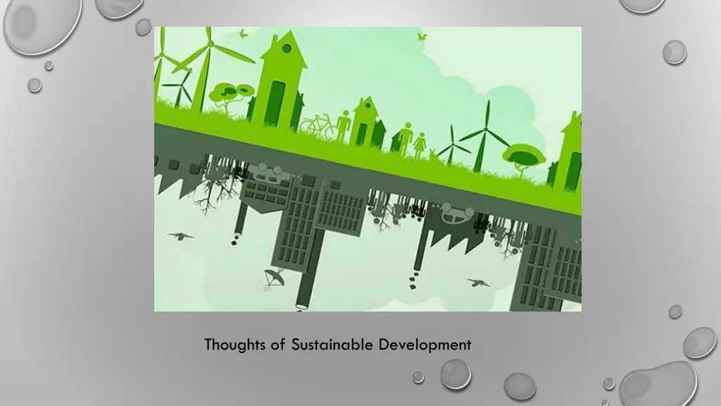 thoughts of sustainable development
