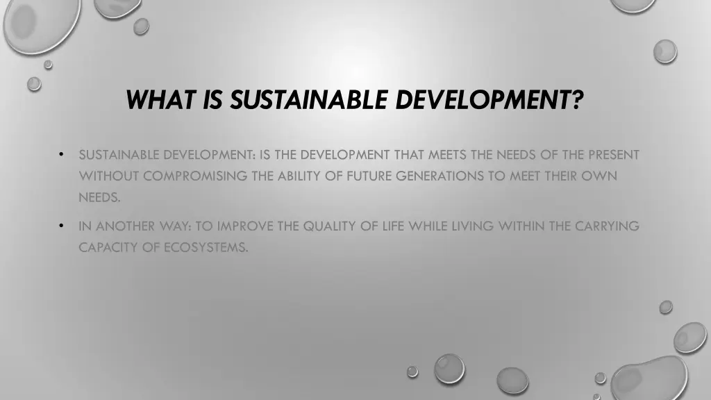 what is sustainable development