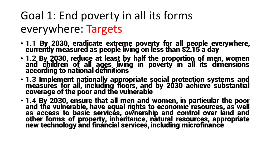 goal 1 end poverty in all its forms everywhere