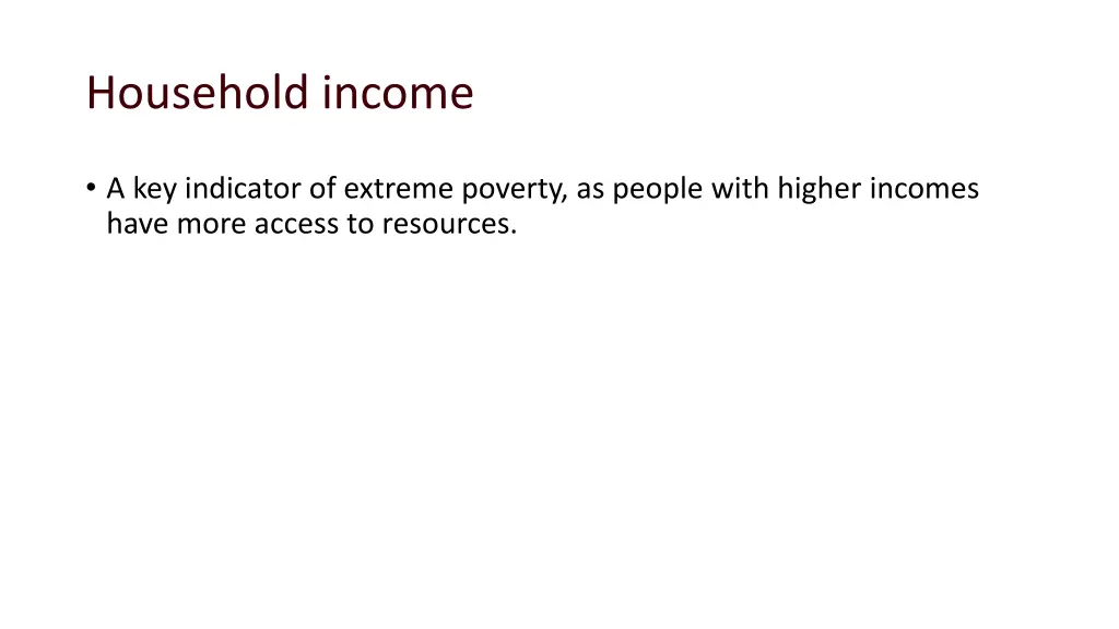 household income