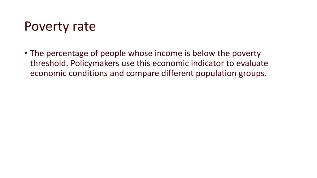 poverty rate