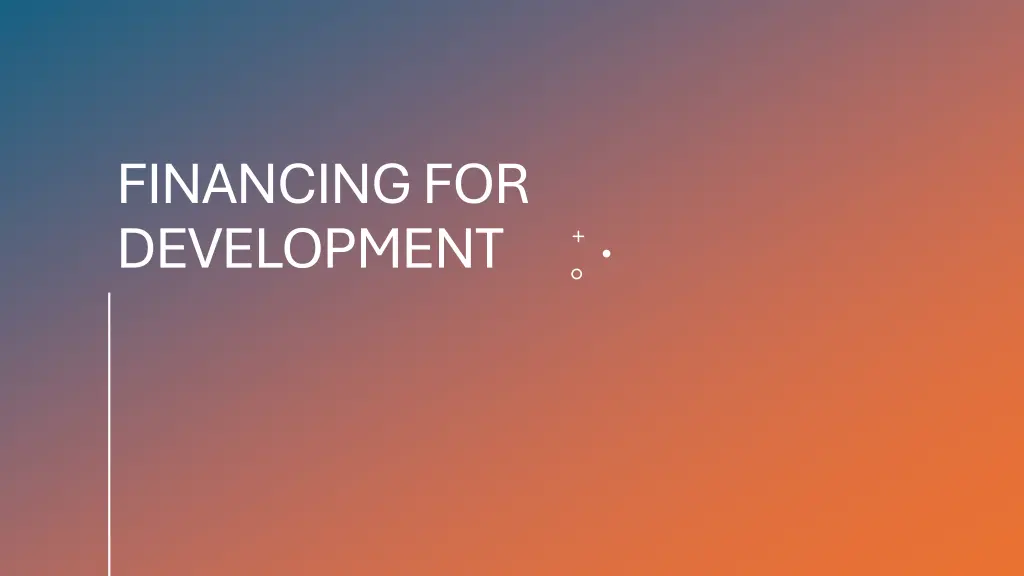 financing for development