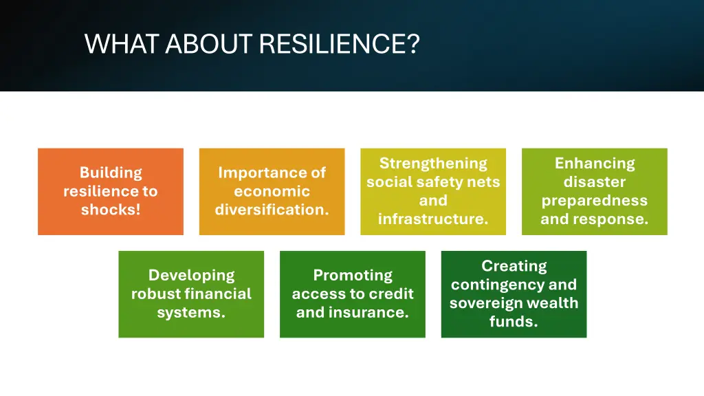 what about resilience