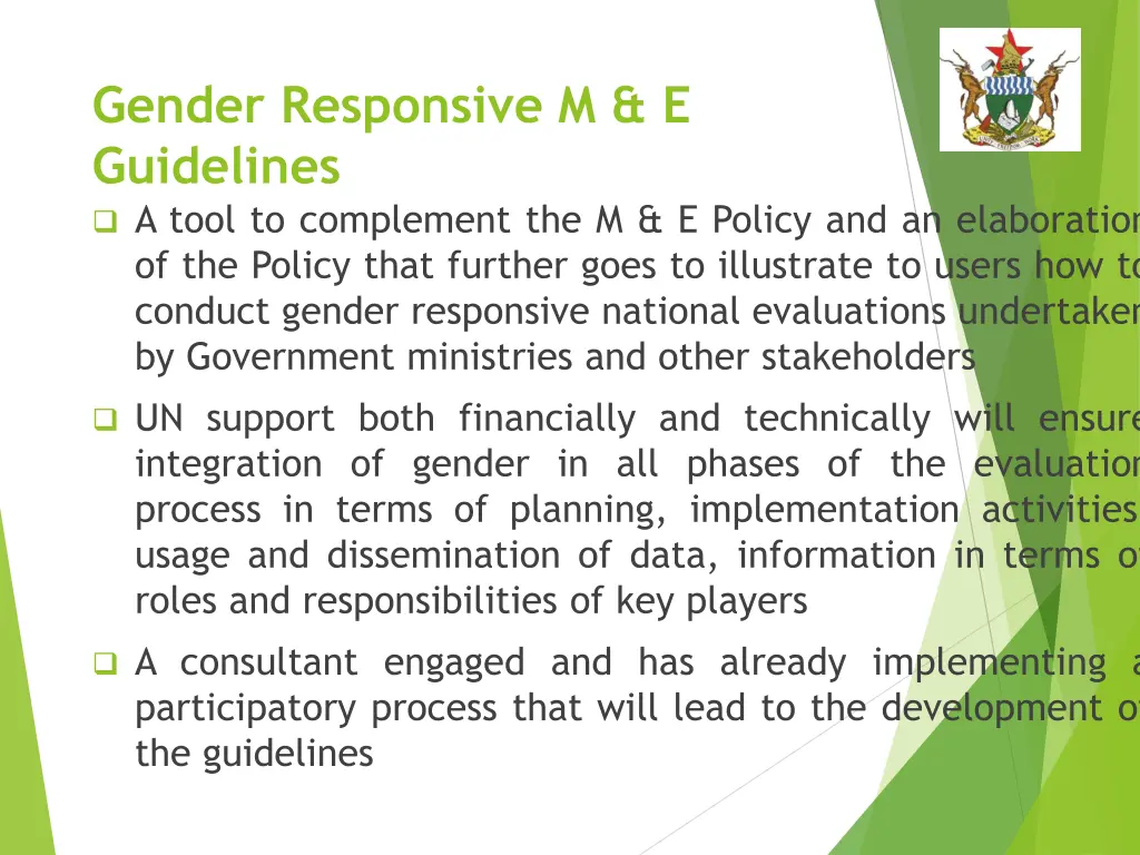 gender responsive m e guidelines a tool