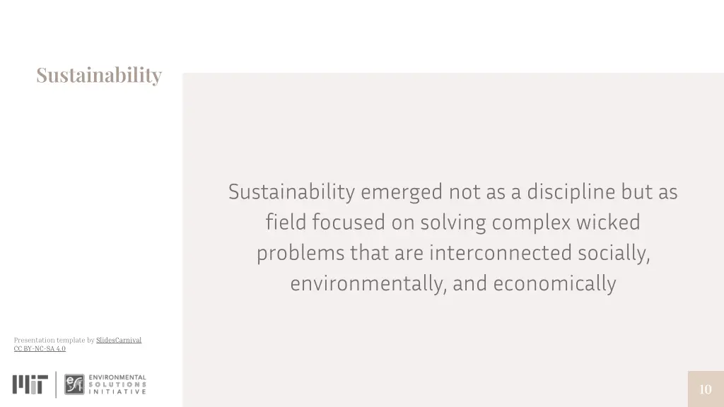 sustainability