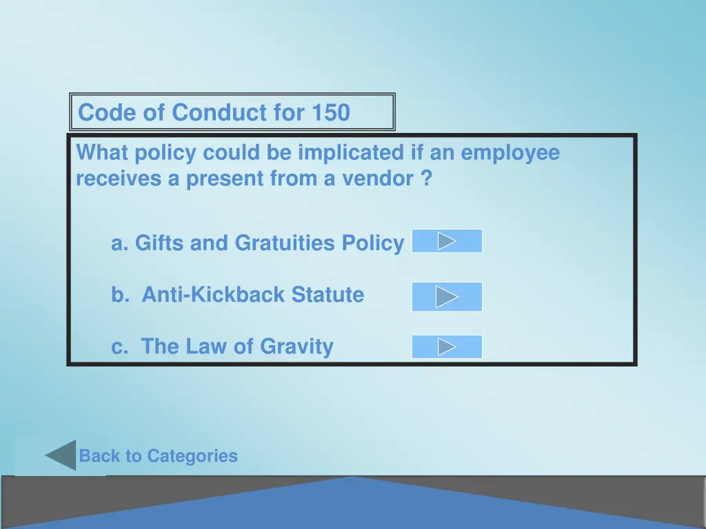 code of conduct for 150