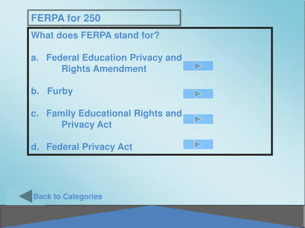 ferpa for 250