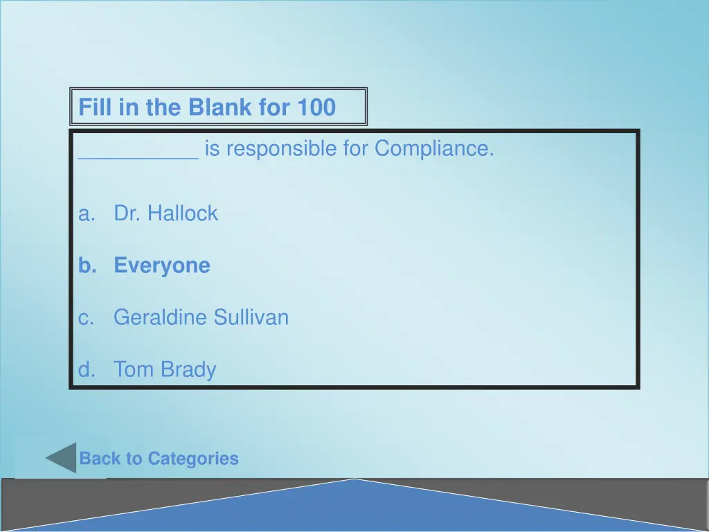fill in the blank for 100 1