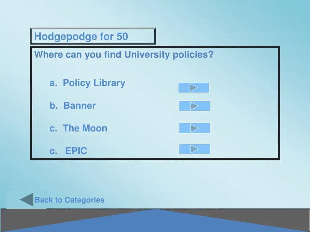 hodgepodge for 50
