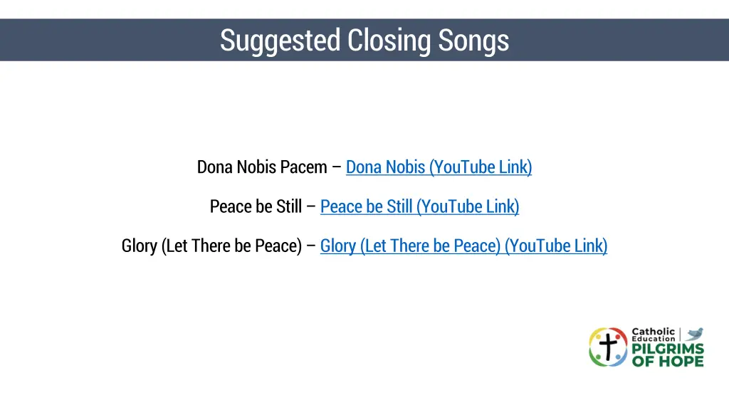 suggested closing songs