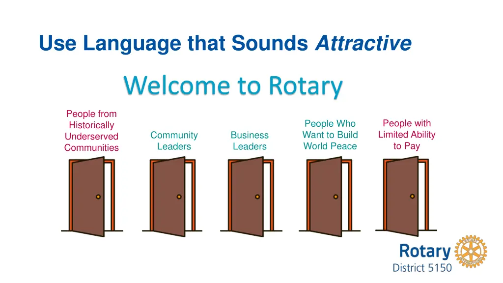 use language that sounds attractive