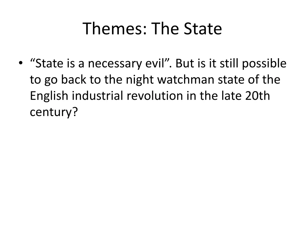 themes the state