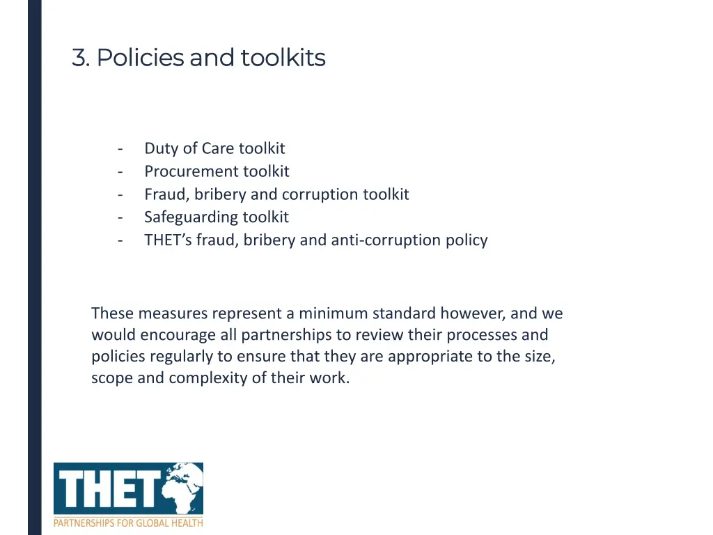 3 3 policies policies and