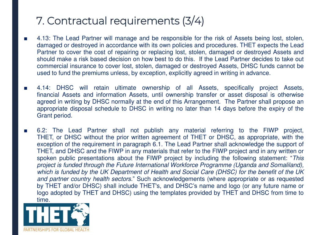 7 contractual requirements 3 4 7 contractual