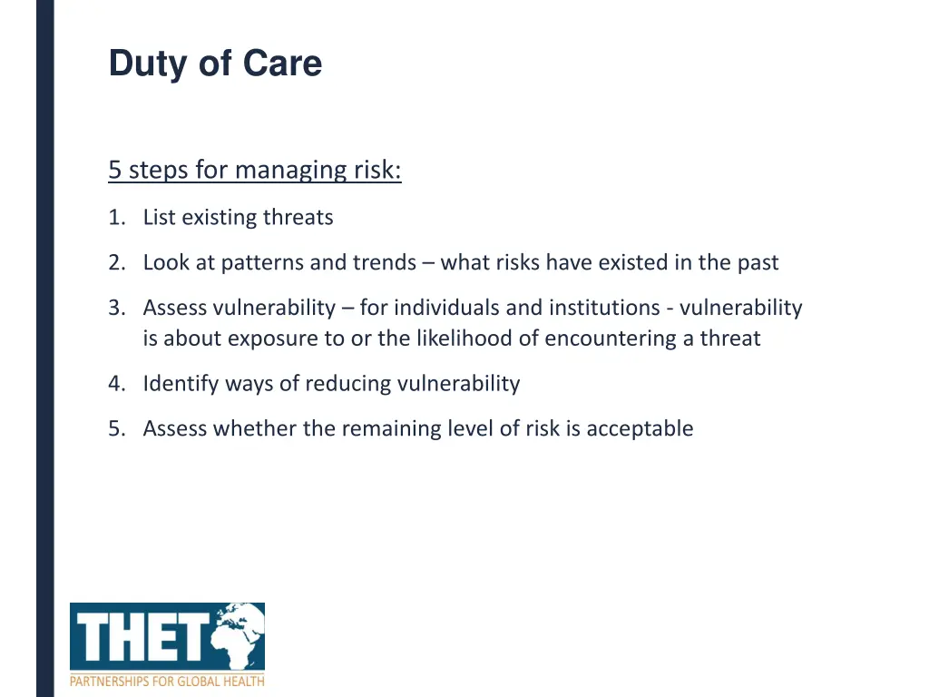duty of care
