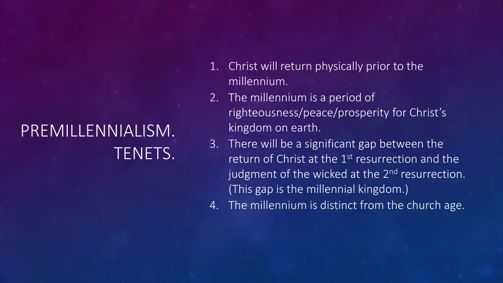 1 christ will return physically prior