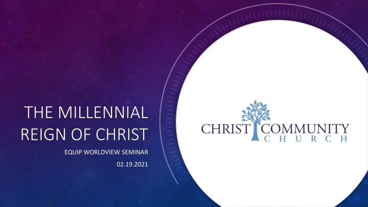 the millennial reign of christ
