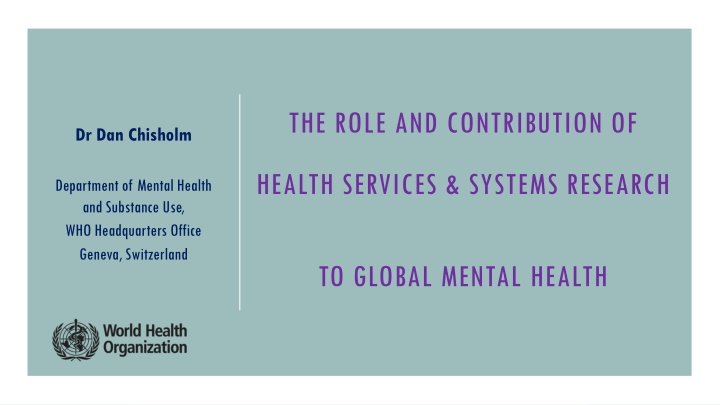 the role and contribution of