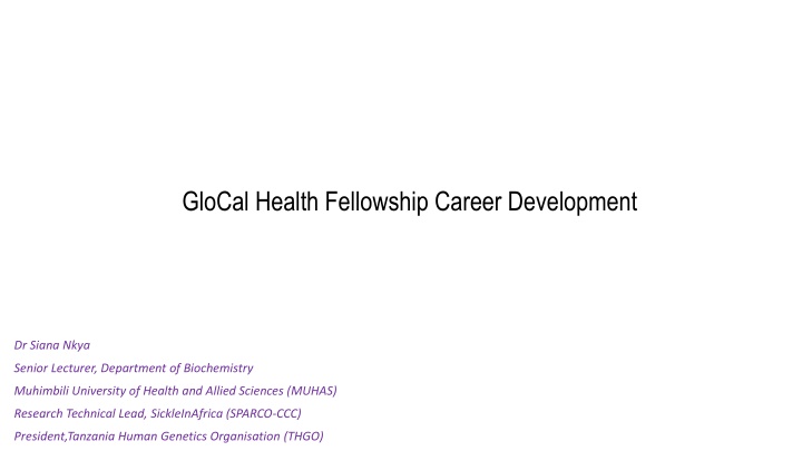glocal health fellowship career development