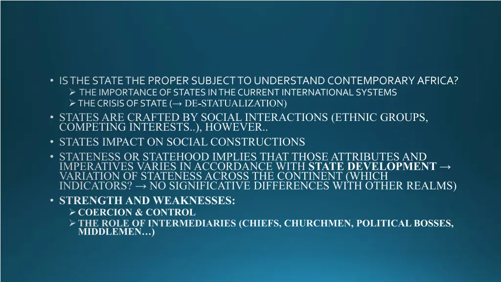 is the state the proper subject to understand