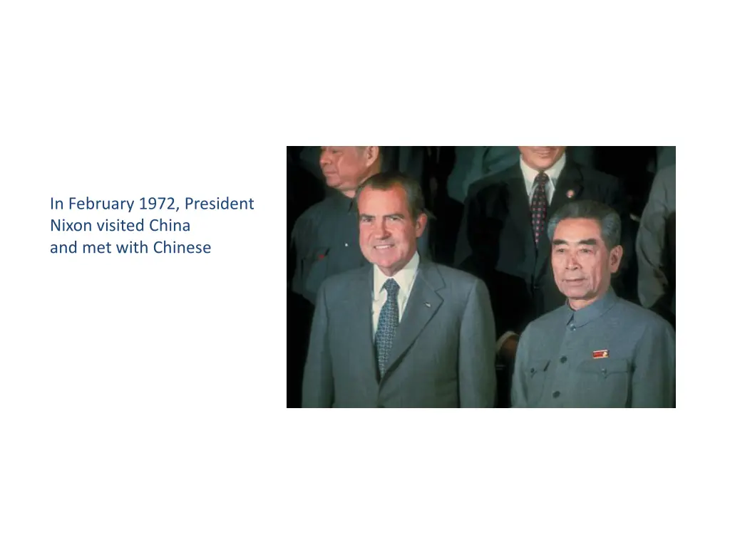 in february 1972 president nixon visited china