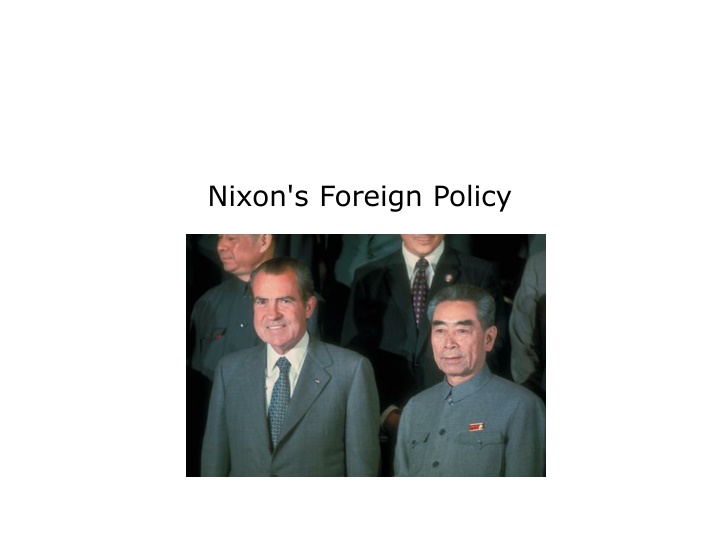 nixon s foreign policy