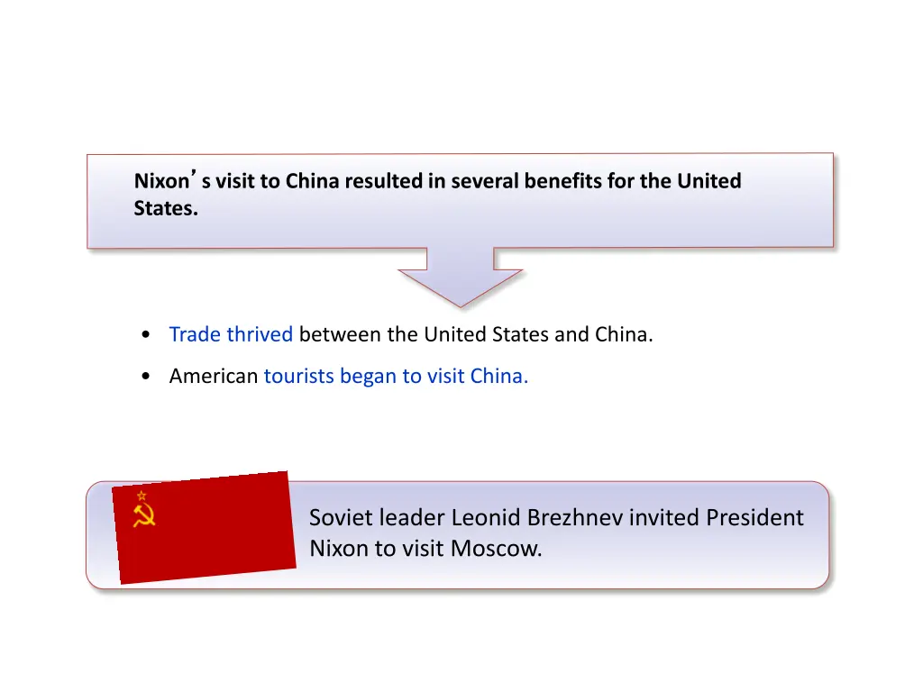 nixon s visit to china resulted in several