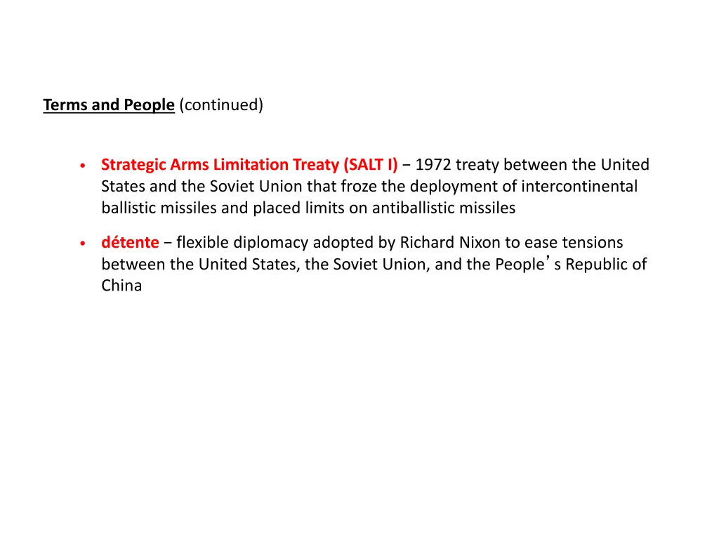 terms and people continued