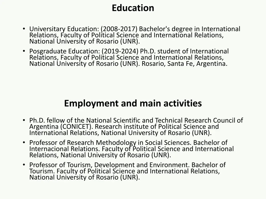 education