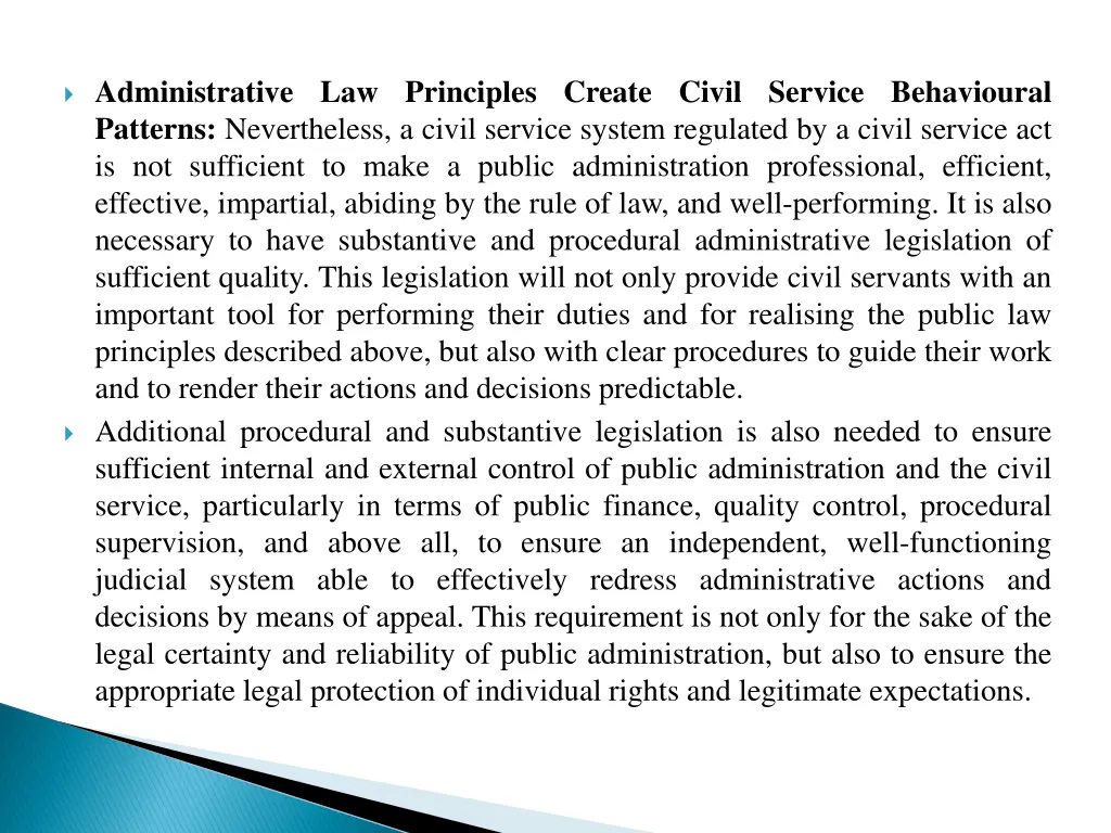 administrative law principles create civil