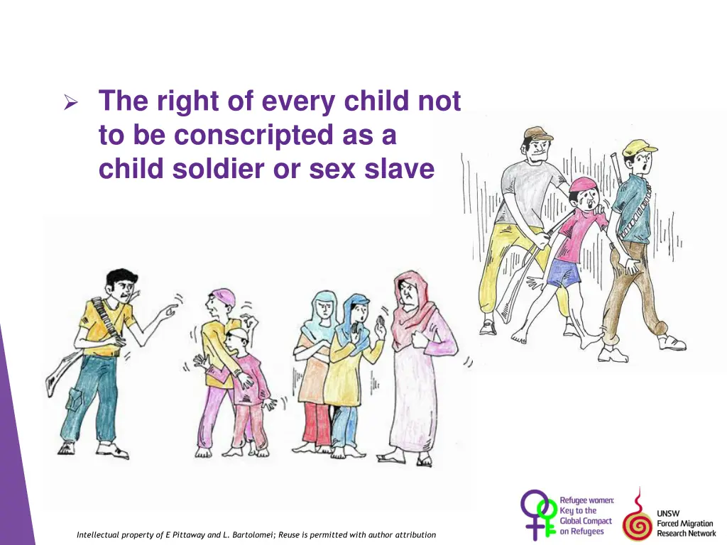 the right of every child not to be conscripted