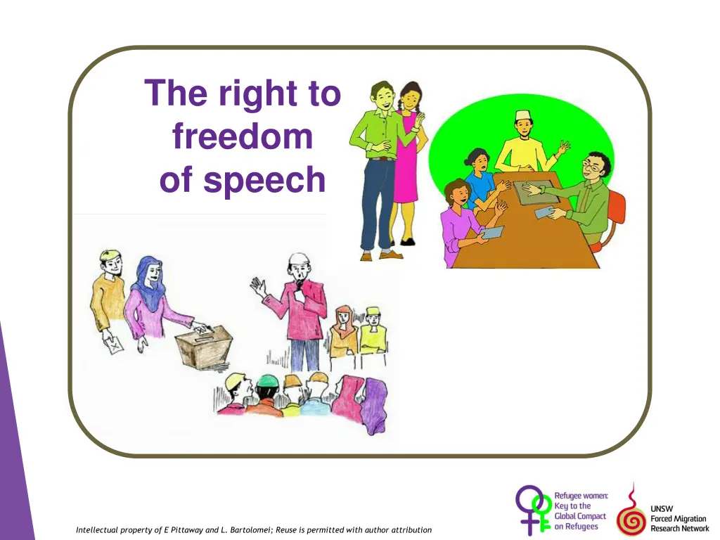 the right to freedom of speech