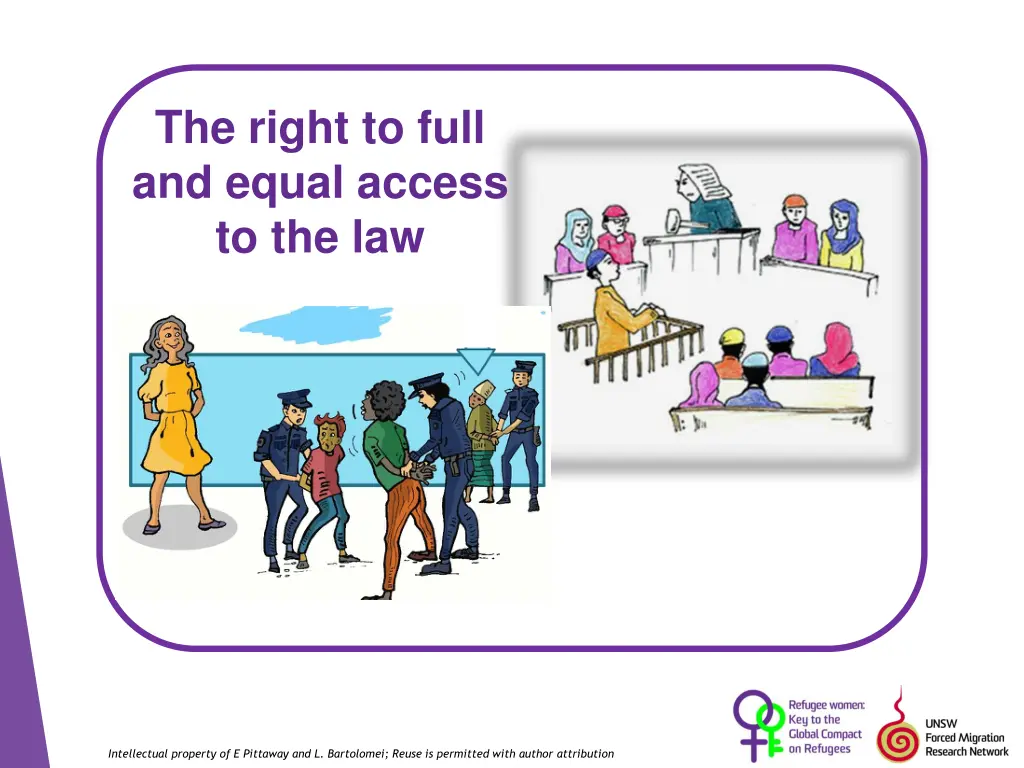 the right to full and equal access to the law