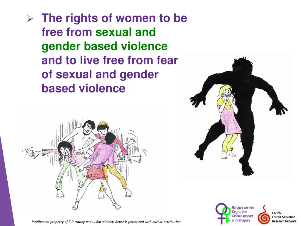 the rights of women to be free from sexual