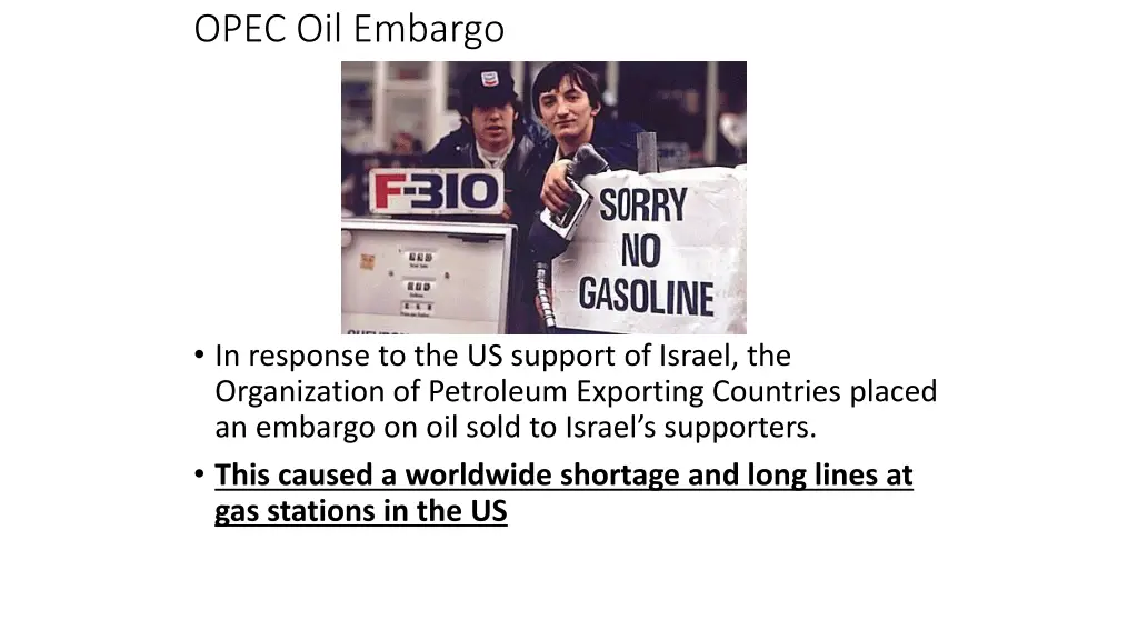opec oil embargo