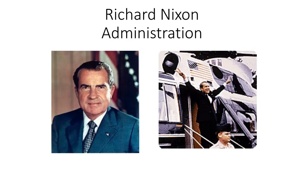 richard nixon administration