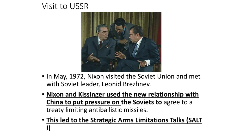 visit to ussr