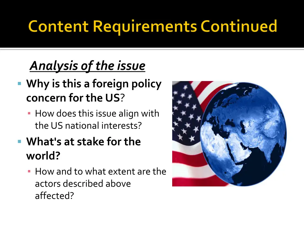 analysis of the issue why is this a foreign