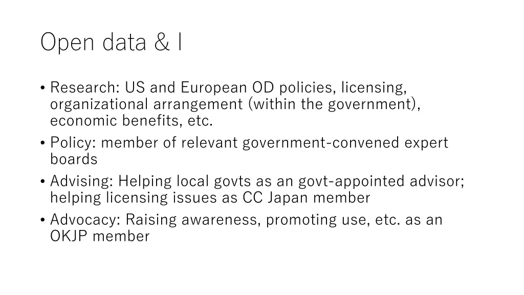 open data i