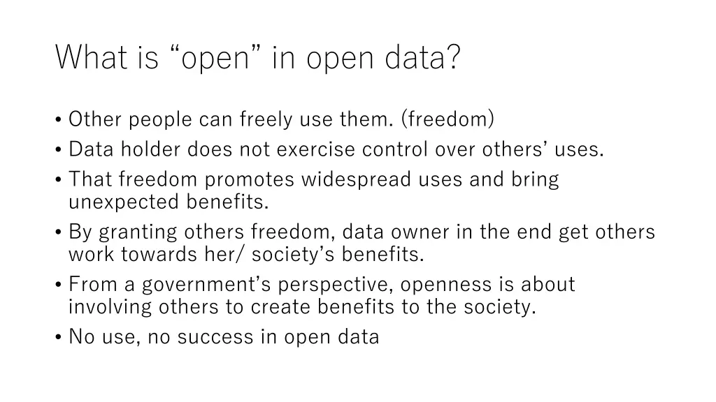 what is open in open data