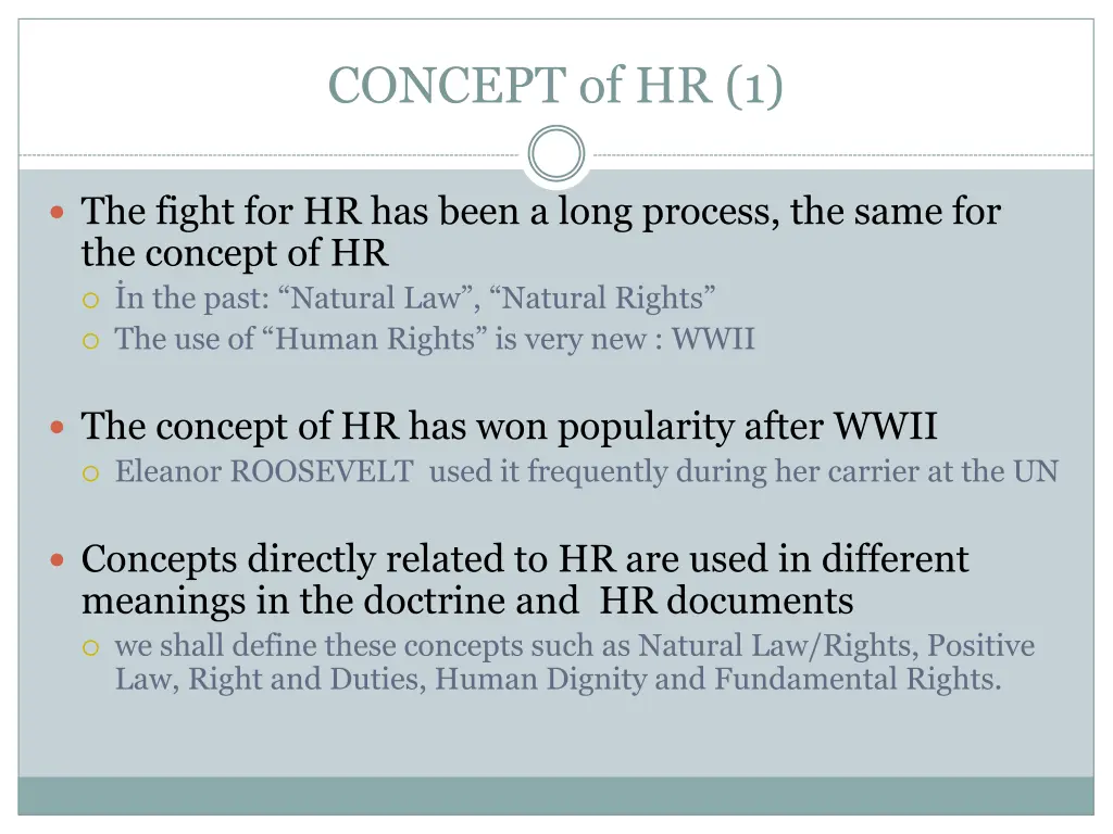concept of hr 1