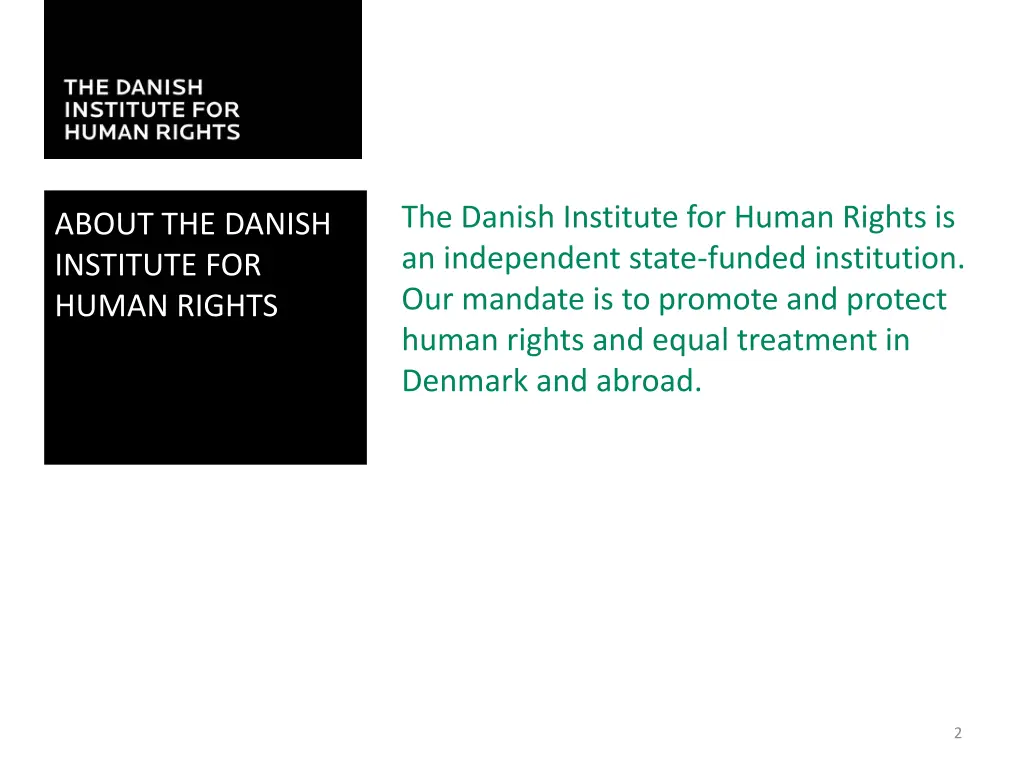 the danish institute for human rights