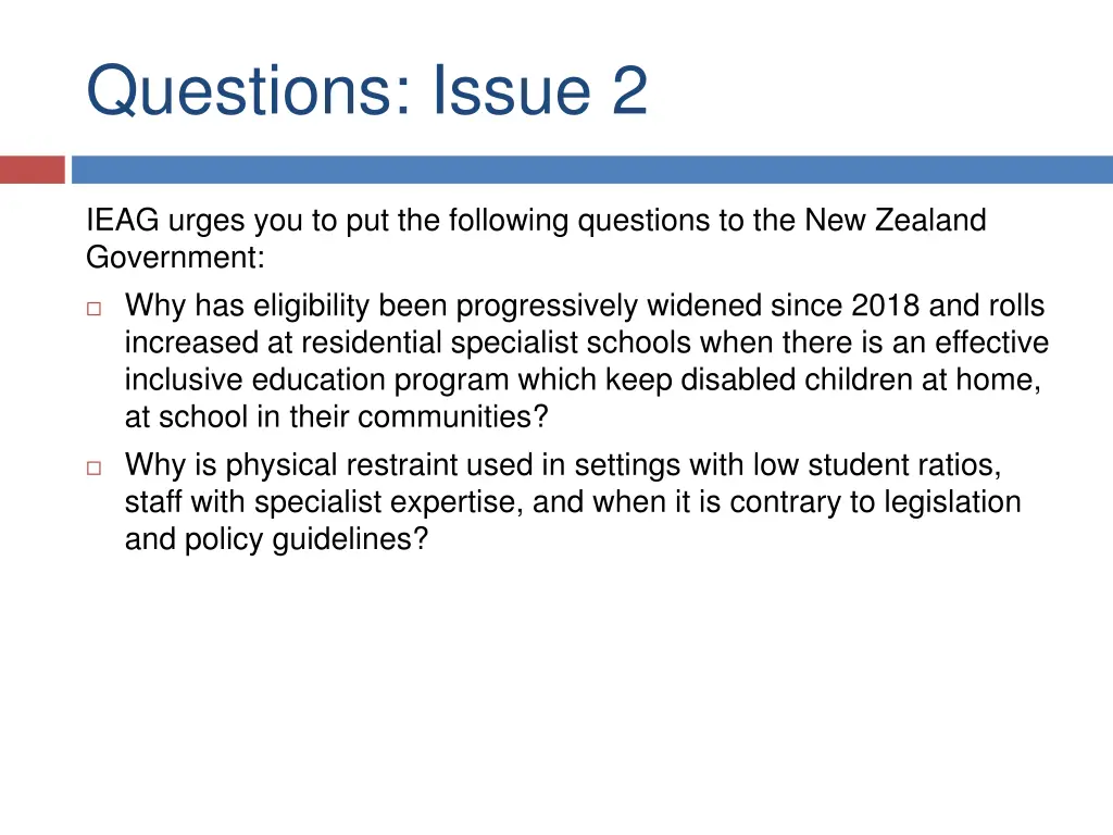 questions issue 2