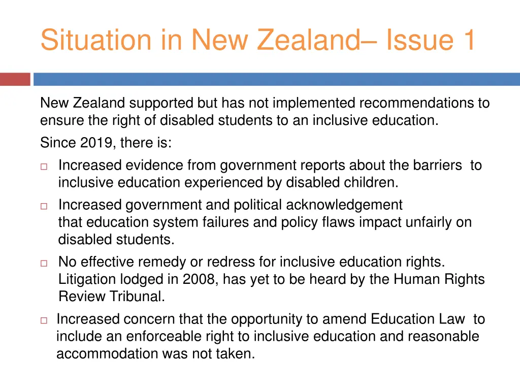 situation in new zealand issue 1