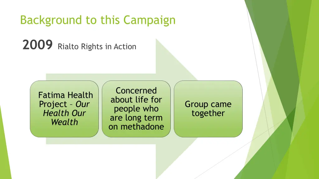 background to this campaign