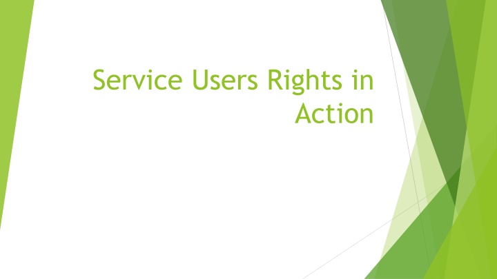 service users rights in