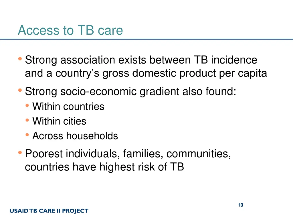 access to tb care